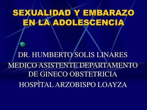 Sexualidad Y Adolescencia Ahmed Casana Udocz