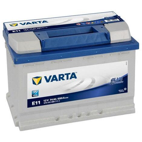 Batterie Varta Blue Dynamic E11 12v 74ah 680A 574 012 068 L3D