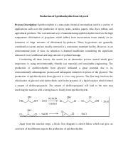 Production of Epichlorohydrin from Glycerol.doc - Production of ...