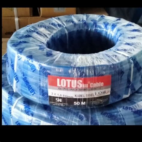 Jual HARGA PER 10 METER Kabel Biru Kabel Submersible 3x1 5mm SNI