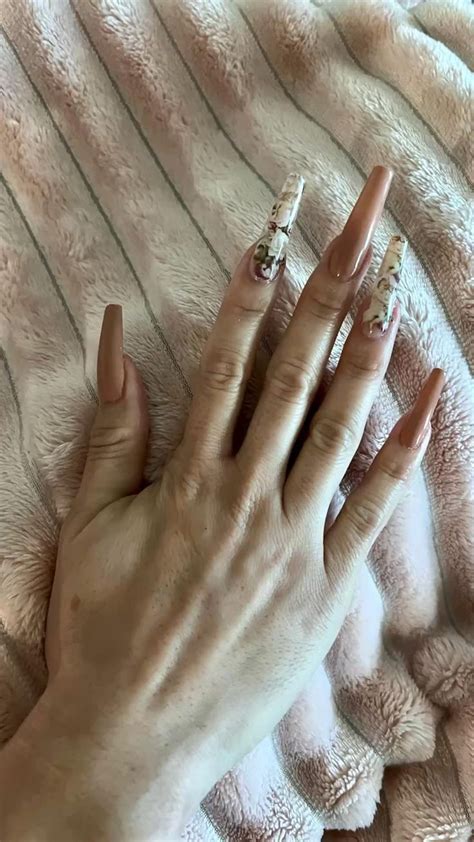 Nude Angel Coffin Nails Gel Nail Design Coffin Nails Nail Designs