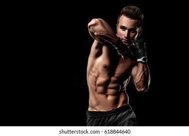 Professional Muay Thai Boxer Naked Torso Stock Photo 1341422750 Shutterstock