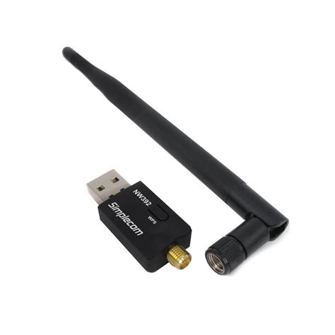 Simplecom NW392 USB Wireless N WiFi Adapter 802.11n 300Mbps 5dBi Antenna