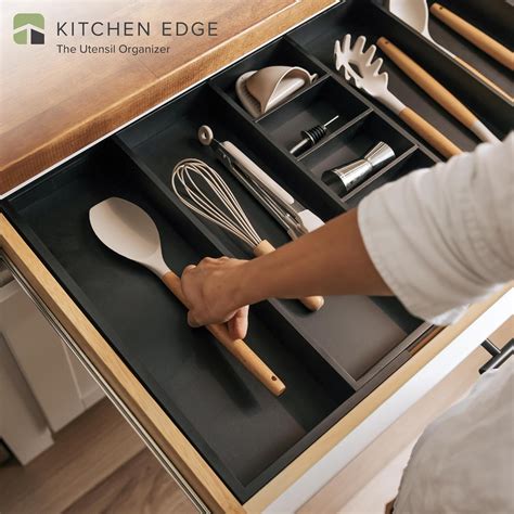 Kitchenedge Adjustable Kitchen Drawer Organizer For Utensils And Junk