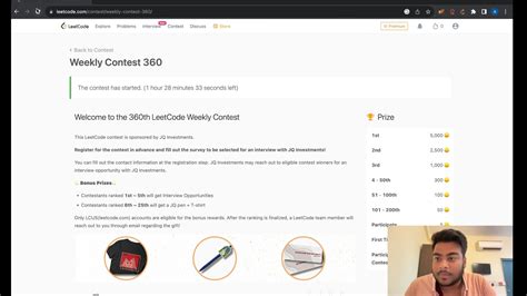 Leetcode Weekly Contest 360 Screencast Top 200 YouTube