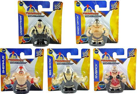 Wwe Thumbpers Series 1 Mini Wrestling Figure Set Of 5 Randy Orton