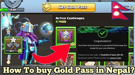 How To Buy Gold Passgems In Coc In Nepal Buying Clash Of Clans Gems In Nepal Youtube