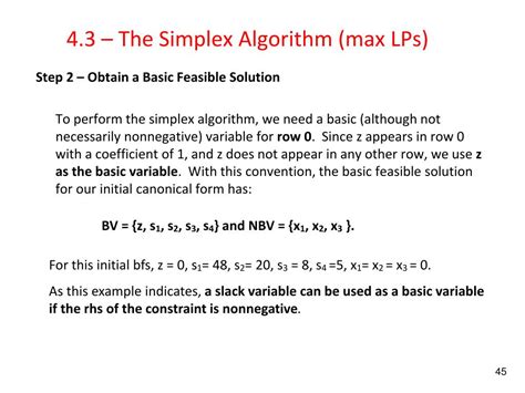 Ppt Chapter The Simplex Algorithm Part Powerpoint Presentation