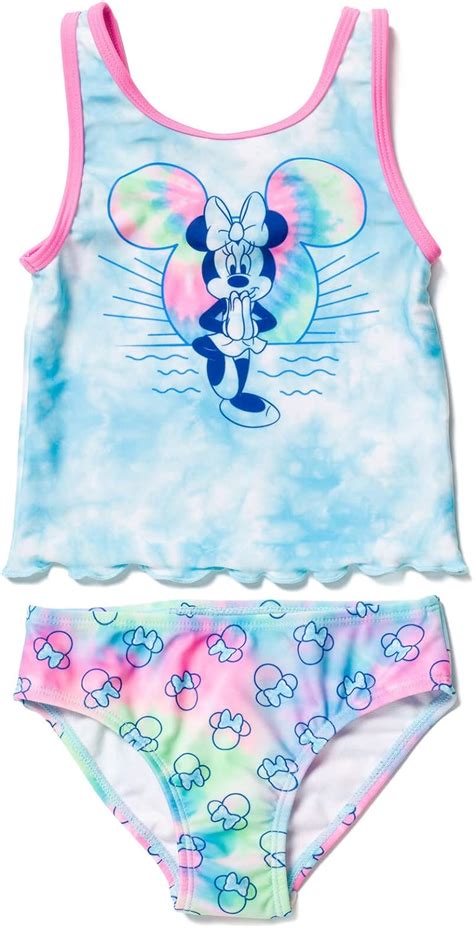 Disney Minnie Mouse Conjunto De Traje De Ba O Con Espalda Cruzada Y Parte Inferior De Bikini
