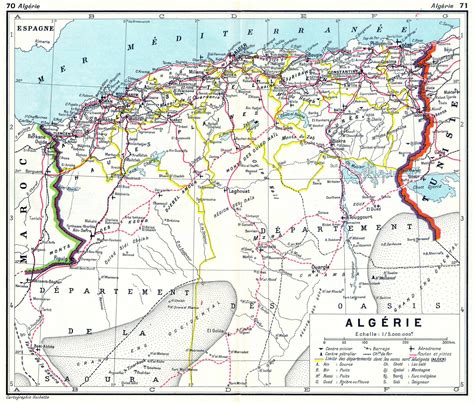 Carte De L Alg Rie Villes Routes Relief Administrative R Gions