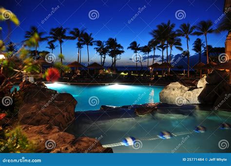 Maui beach resort stock photo. Image of fountains, blue - 25771484