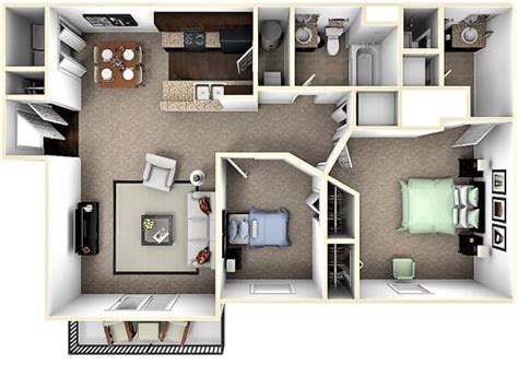 Floor Plans of Crosspoint Apartments in Columbus, OH