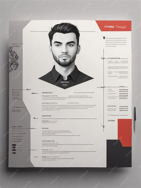 Premium Photo | Simple Resume Template Cv Design