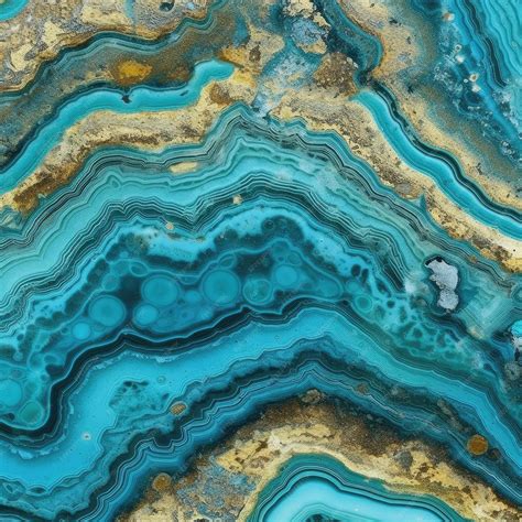Premium Photo Turquoise Geode Pattern