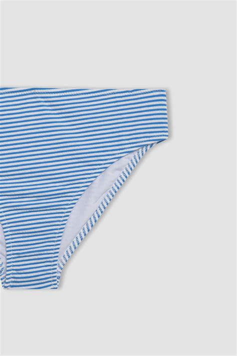 Blue GIRLS TEENS Girl Striped 2 Piece Bikini Set 3082508 DeFacto