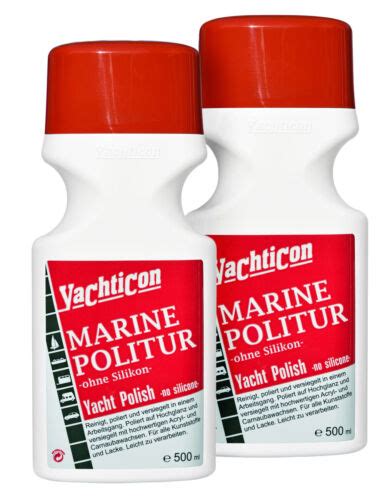 Yachticon Marine Polsih Politur GFK Gelcoat Reiniger 2x Je 500ml 1