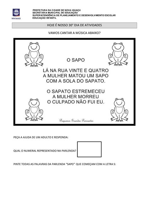 Interpretação De Texto Para Educação Infantil 5 Anos