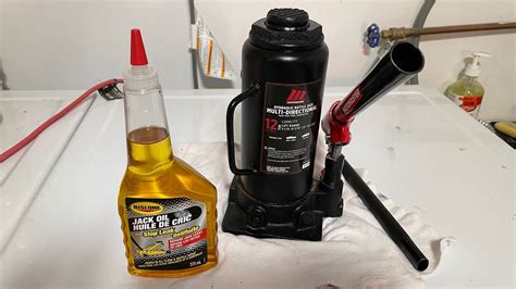 How To Refill And Purge A Hydraulic Bottle Jack Youtube