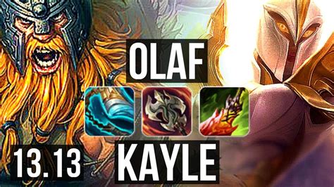 OLAF Vs KAYLE TOP 14 Solo Kills 68 Winrate Legendary EUW