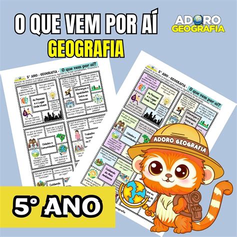 O que Vem por Aí Geografia 5° Ano – Adoro Geografia