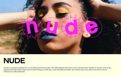 NUDE COSMETICS BRAND On Behance