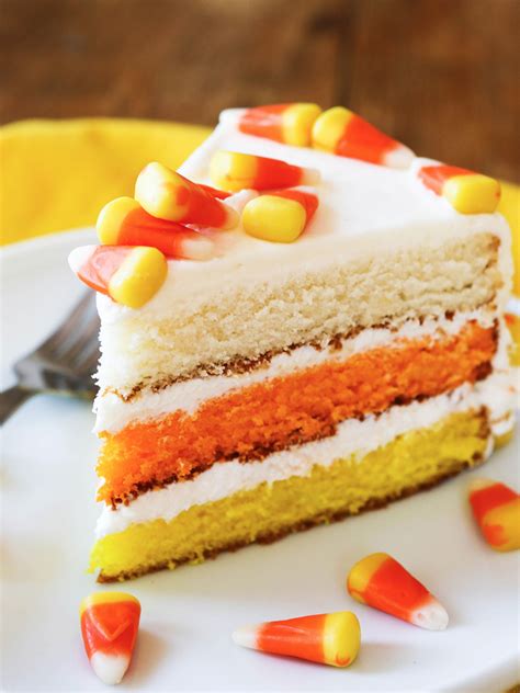 Festive Candy Corn Cake Recipe