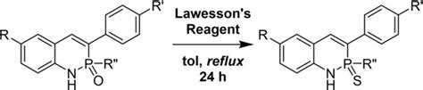 Thionation Of The 2‐λ5‐phosphaquinolin‐2‐one Scaffold With Lawessons