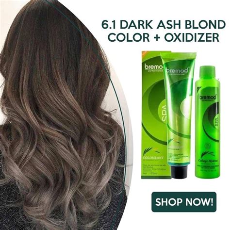 Set Bremod Spa Hair Color With Oxidizer Dark Ash Blonde Shopee Philippines