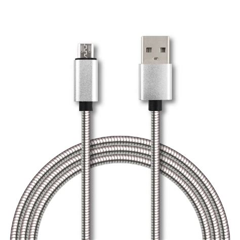 Compra Ghia Cable USB A Macho Micro USB A Macho 1 Metro Plata GAC