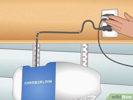 how to wire chamberlain garage door opener