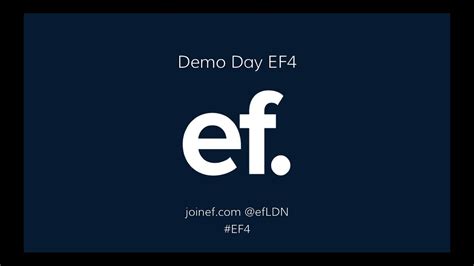 ef demo day introduction youtube