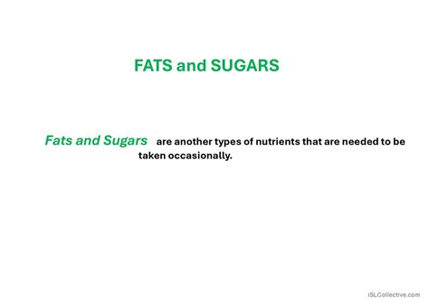 Food Types Nutrients Science Maj English Esl Powerpoints