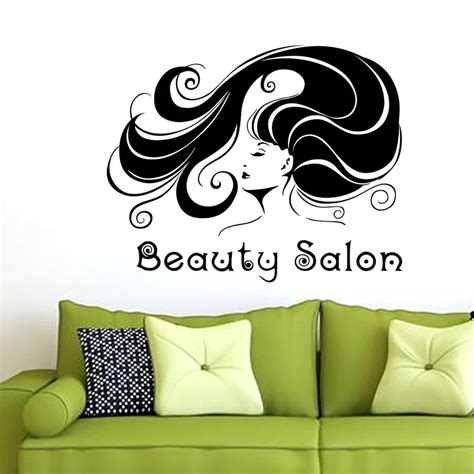 Dctal Hair Salon Sticker Beauty Decal Haircut Name Posters Time Hour Vinyl Wall Art Decals Decor