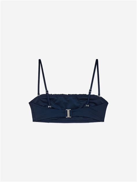 Frill Bikini Top Dark Blue Women ARKET GB