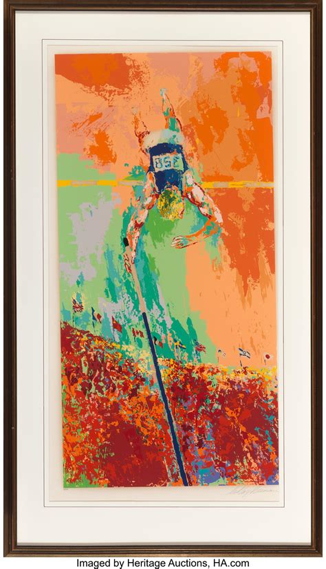 Sold Price LeRoy Neiman American 1921 2012 Olympic Pole Vaulting