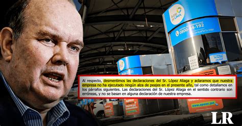 Rutas De Lima Aclara Que No Subir Costo De Peajes Como Hab A