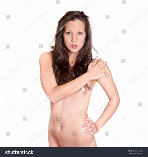 Elegant Nude Woman Pink Lips Perfect Stock Photo 431242375 Shutterstock