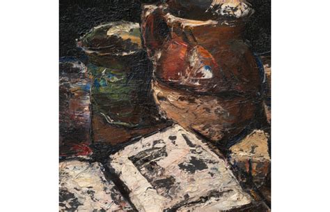 Lot Gheorghe Petra Cu Still Life With Vase And Book Natur