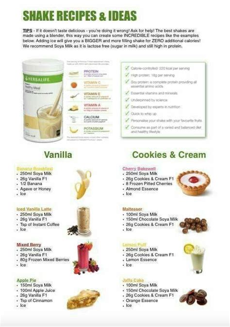 8 Images Herbalife Shake Recipes With Cookies And Cream And Description Alqu Blog