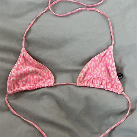 TRIANGL Discontinued Leopard Bikini Top Size Xs Depop