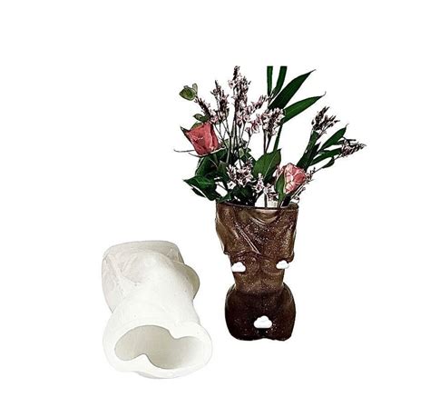 D Woman Body Vase Nude Torso Vase Mould Naked Goddess Female Body Candle Making Resin