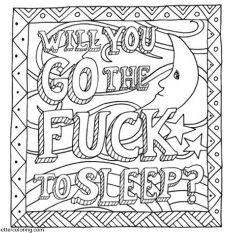 Swear Word Coloring Pages Fuck You Free Printable Coloring Pages