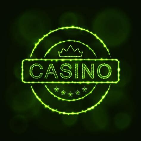 premium vector casino emblem silhouette  lights