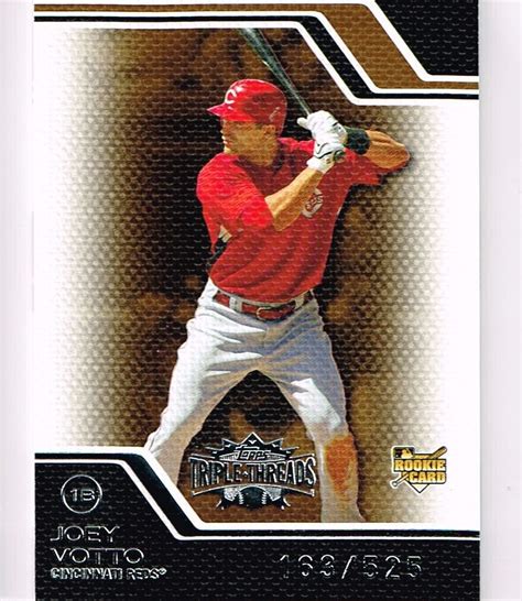 Joey Votto Topps Triple Threads Rookie Sepia Card Reds