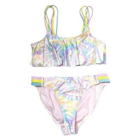 Volcom Swim Volcom Trippin Out Crop Bikini Set Poshmark