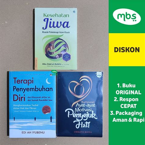 Jual PAKET BUKU MOTIVASI PSIKOLOGI ISLAM Kesehatan Jiwa Terapi