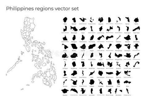 Philippines Map Stock Vector Illustration Of Graphic