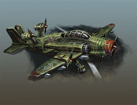 Dieselpunk Funtastic Plane by Alcomedved on DeviantArt