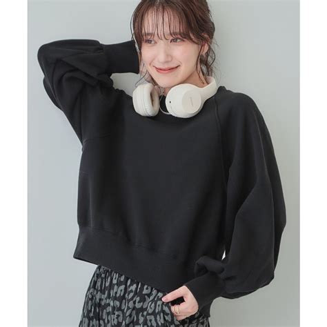 キューティーブロンド Cutie Blonde 洗える SLL SHOO WARMラグランあったか裏起毛スウェット ブラック 019 ファッション通販 MAGASEEK マガシーク