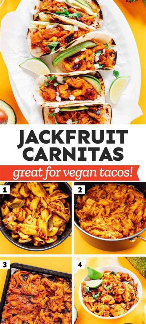 Delicious Vegan Jackfruit Carnitas